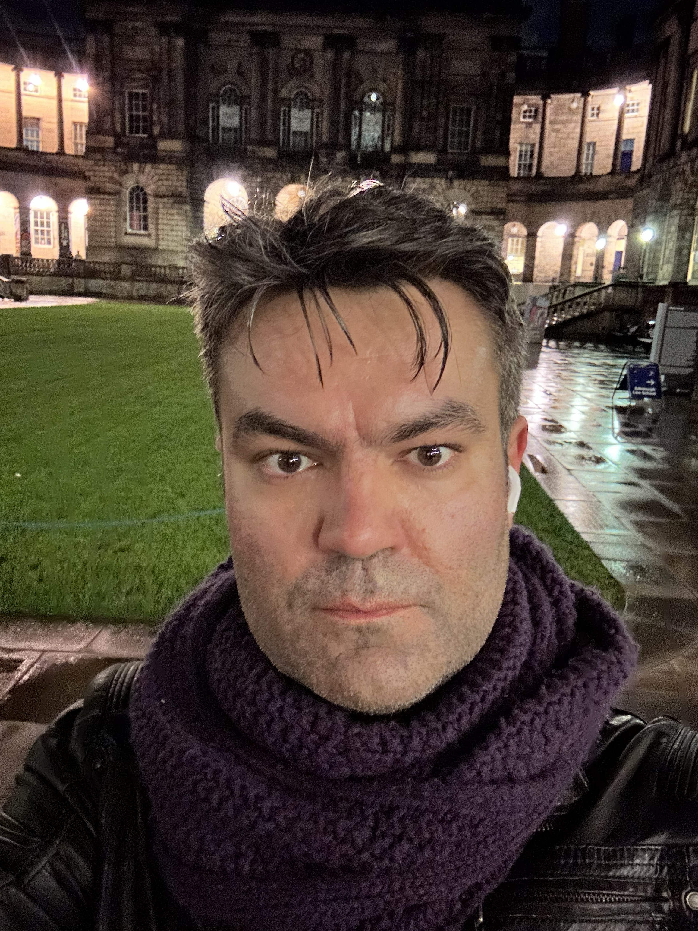 Krzysztof Pytka at the University of Edinburgh (Old College)